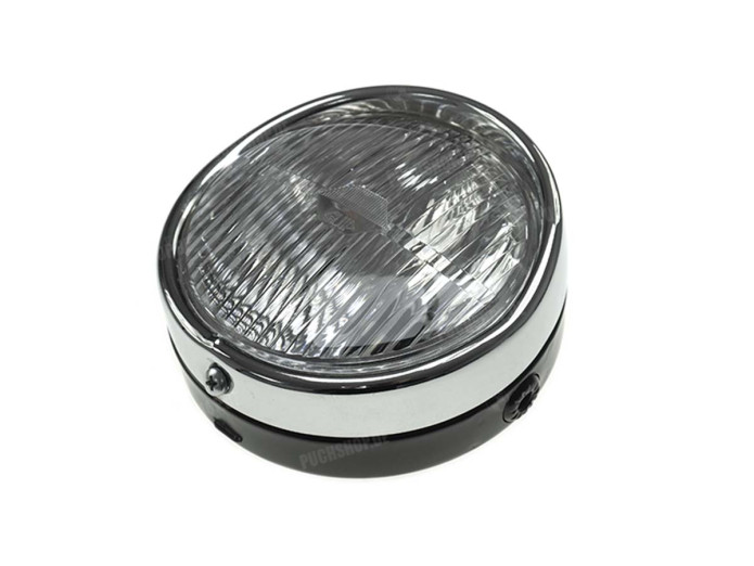 Koplamp rond 140mm GUIA met schakelaar zwart 