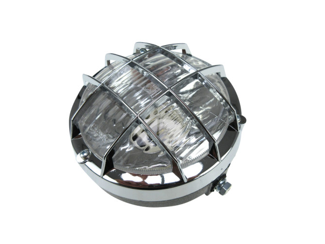 Koplamp rond 130mm cross met grill