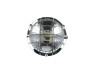 Headlight round 130mm cross with grill 