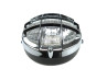 Headlight round 130mm cross with grill 