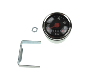 Speedometer kilometer 48mm 100 km/h black universal