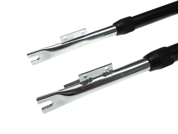 Front fork Puch Maxi EBR ori new steering lock mount black