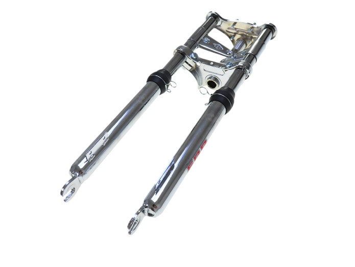 Front fork Puch Maxi EBR short 56cm with brake caliper mount chrome