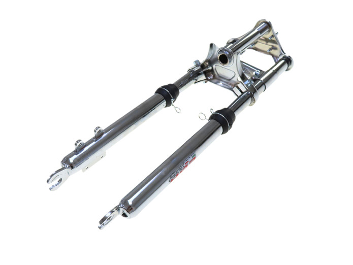 Front fork Puch Maxi EBR short 56cm with brake caliper mount chrome