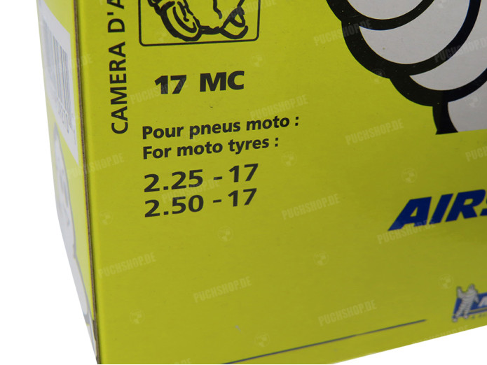 Inner tube 17 2.25x17 2.50x17 Michelin Airstop A-quality
