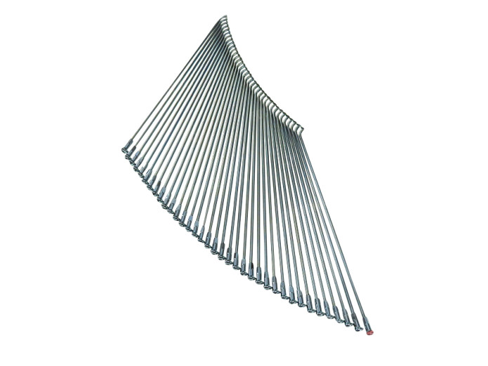 Spokes Puch 190mm universal silver colored nipples 90 degree