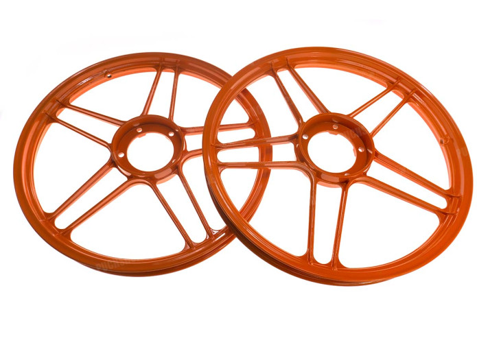 17 Zoll Grimeca Gussrad 17x1.35 Puch Maxi Orange KTM (Satz)