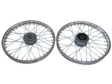 17 inch spaakwiel 17x1.40 chroom set Puch Maxi S / N A-kwaliteit