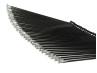 Spaken Puch Maxi 187mm voor 17 inch zwart met zilver kleurige nippels (36 stuks)