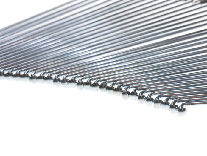 Spokes Puch Maxi 187mm 17 inch silver coloured nipples 36