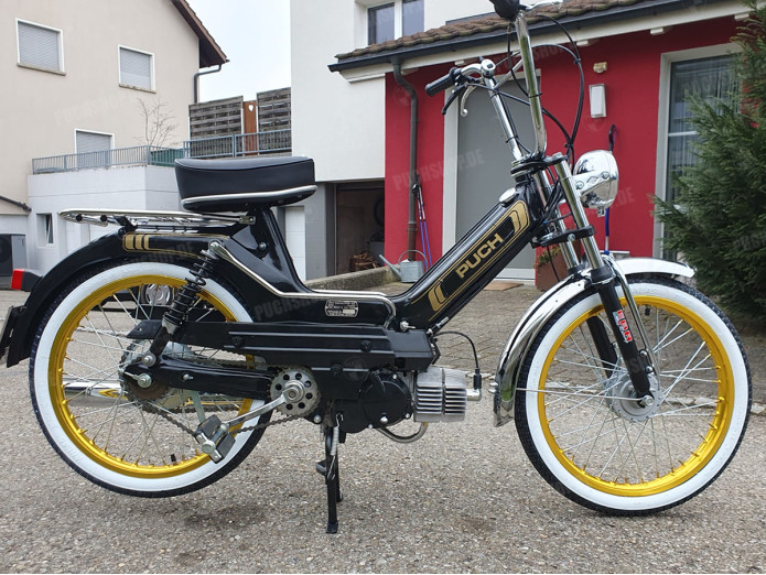 Stickerset Puch Maxi lines gold printed