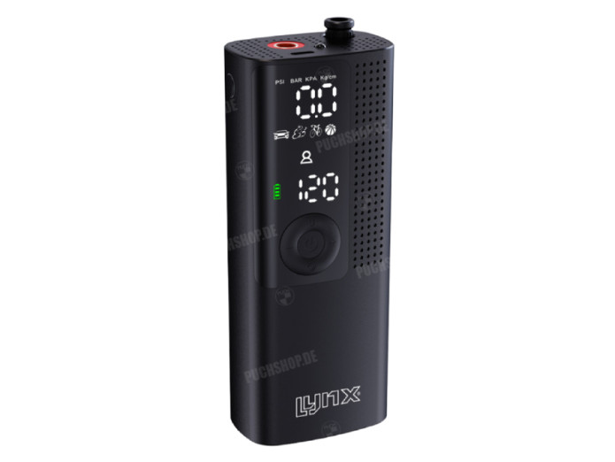 Reifen Akku-Luftpumpe tragbarer Mini-Kompressor E-blow Lynx