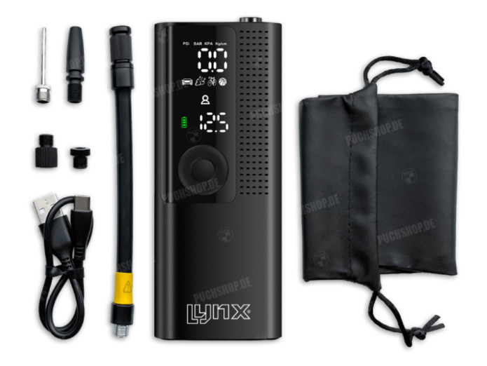 Reifen Akku-Luftpumpe tragbarer Mini-Kompressor E-blow Lynx