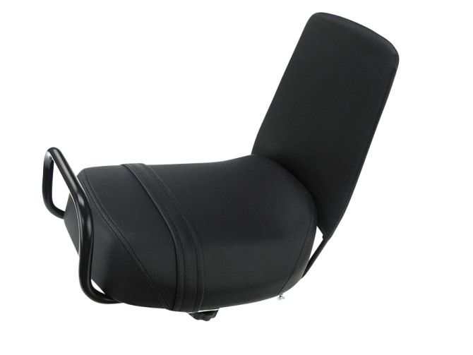 Duoseat achterdrager Xtreme zwart met rugleuning