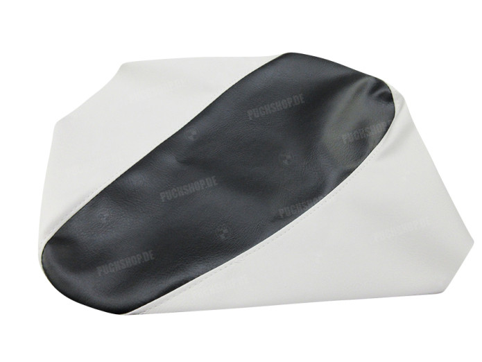 Buddyseat Cover Puch DS50 mit Kürze Buddyseat Schwarz / Weiß