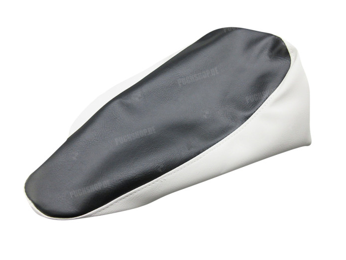 Buddyseat Cover Puch DS50 mit Kürze Buddyseat Schwarz / Weiß