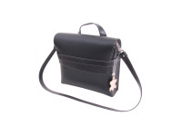 Luggage carrier bag Monte Grappa leather 7,5 liter black