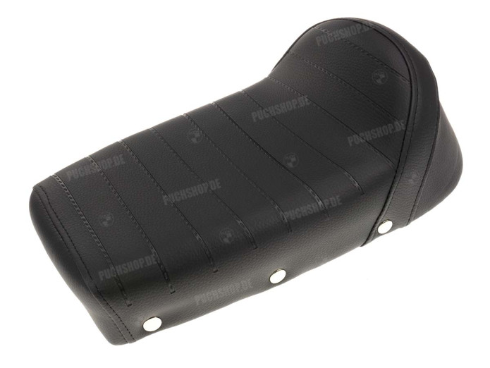 Buddyseat Puch Maxi / universal short black chrome buttons