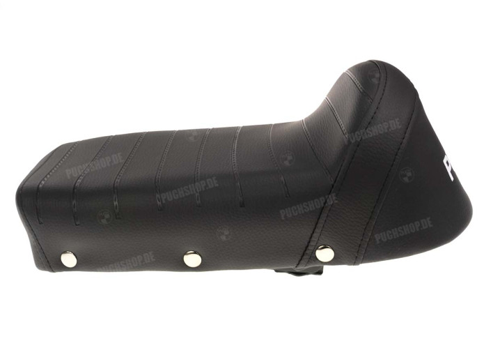 Buddyseat Puch Maxi / universal short black chrome buttons