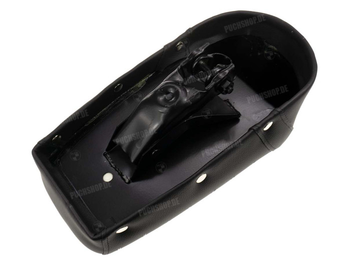 Buddyseat Puch Maxi / universal short black chrome buttons