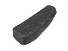 Buddyseat Puch Maxi S custom with white diamond stitching 