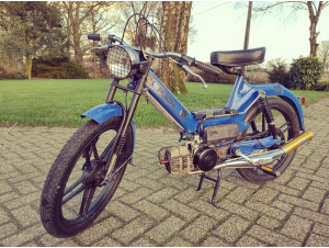 Maxi S caferacer blauw