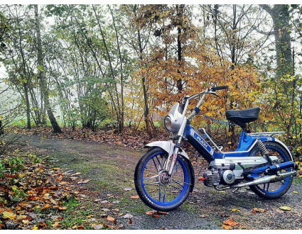 Blauwe maxi